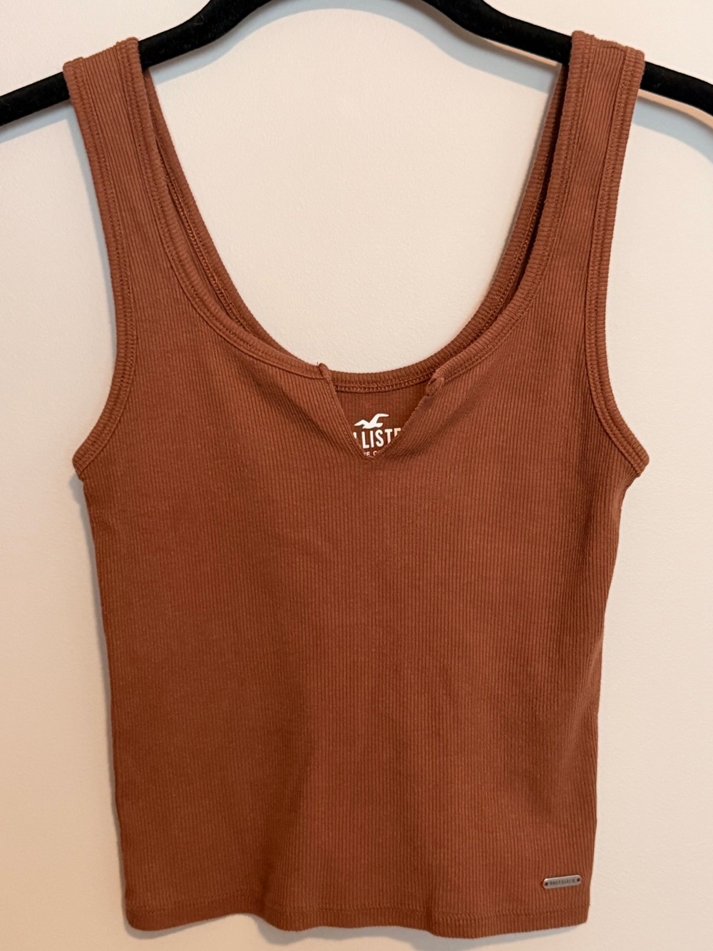 Hollister Tank Top Brown Ribbed Size XS